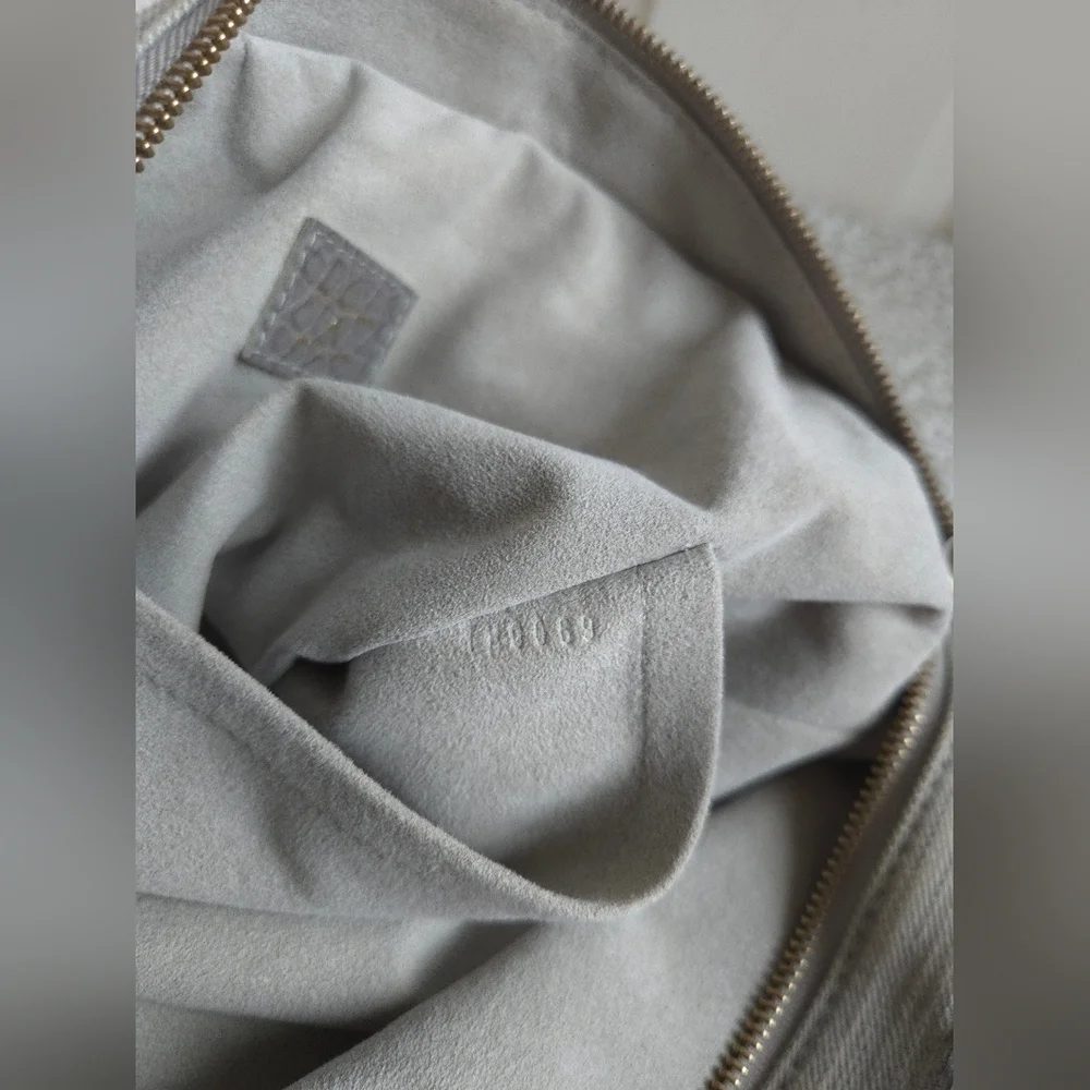 Louis Vuitton Neo Cabby MM Grey Vintage Denim Shoulder Bag